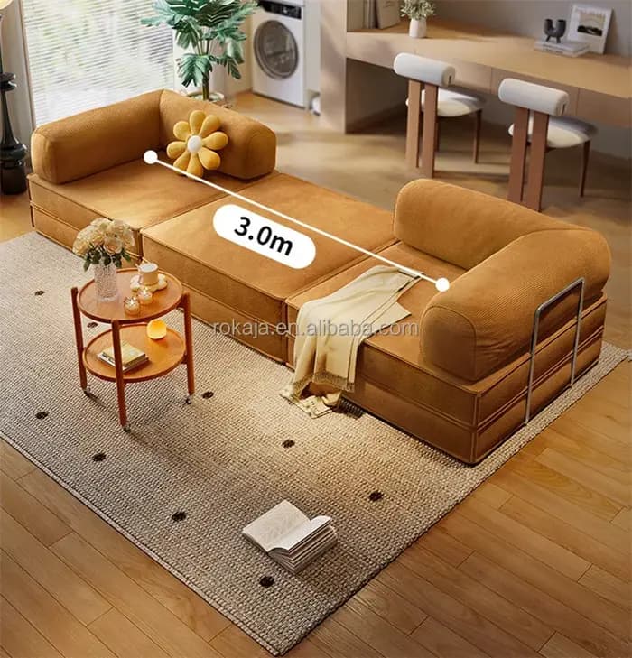 Vente chaude Compression sous vide canapé pliant Cum lit tissu mousse