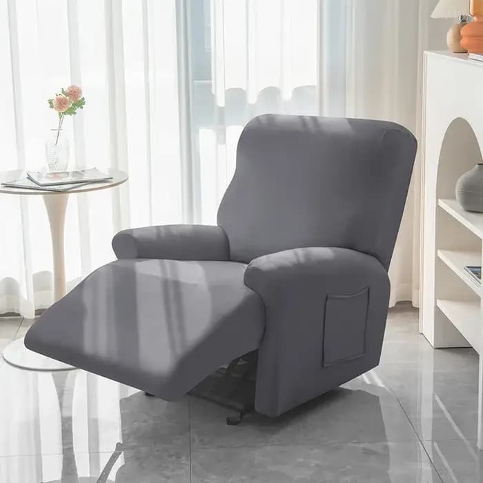 Housse de canapé inclinable douce 1/2/3 places, couleur unie, Simple, relaxation, étui de protection