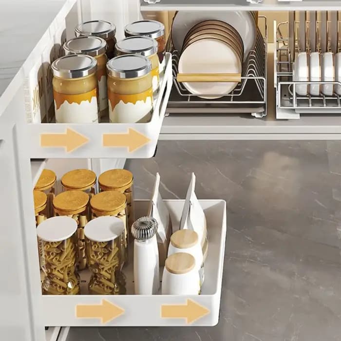 Armoire extensible pour livres et condiments