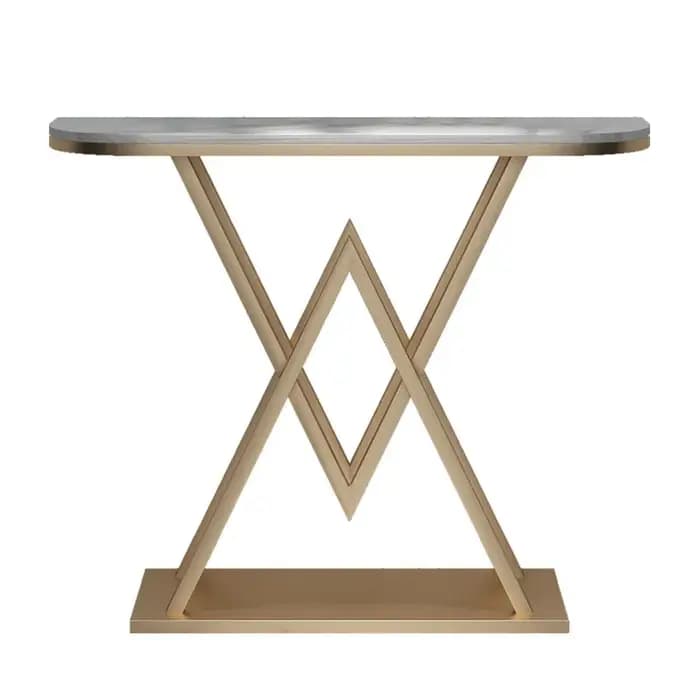 Table console multifonctionnelle gain de place, style simple et luxueux, table d'entrée élégante, me