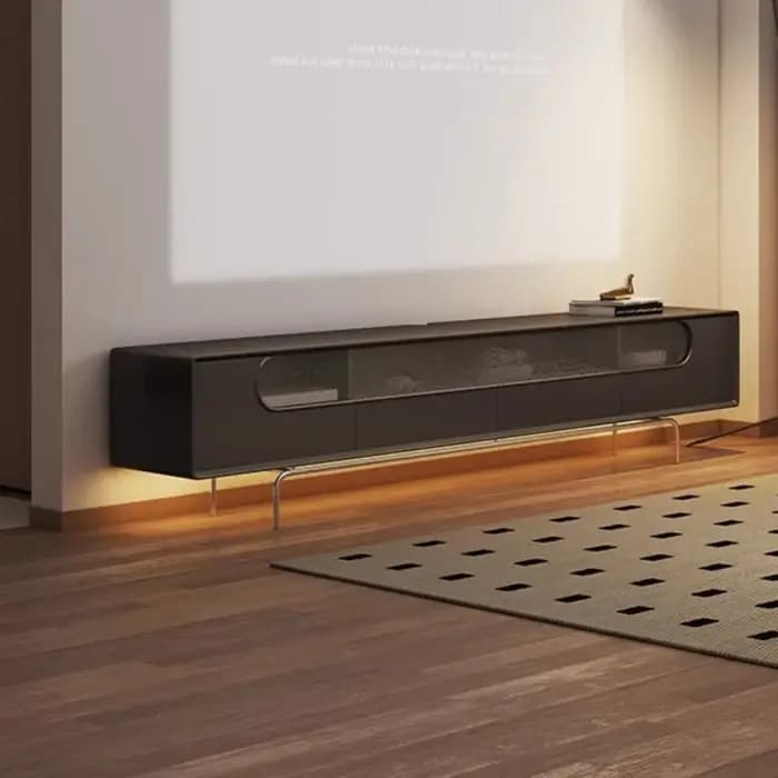 Meuble Tv noir nordique Design sol ornement Vertical