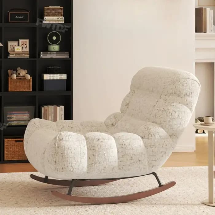 Canapé italien, fauteuils de salon, pouf de loisirs en bois vintage, fauteuils de salon futuristes, fauteuil d'art Fotel Bujany, meubles de maison