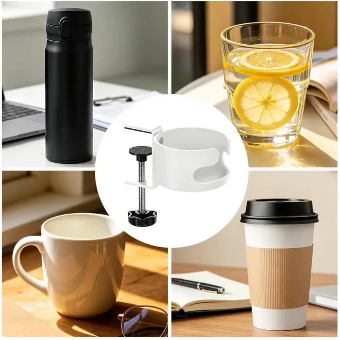 Support de tasse de table anti-déversement réglable