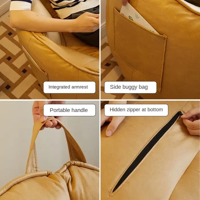 Canapé paresseux avec pédales pour chambre à coucher