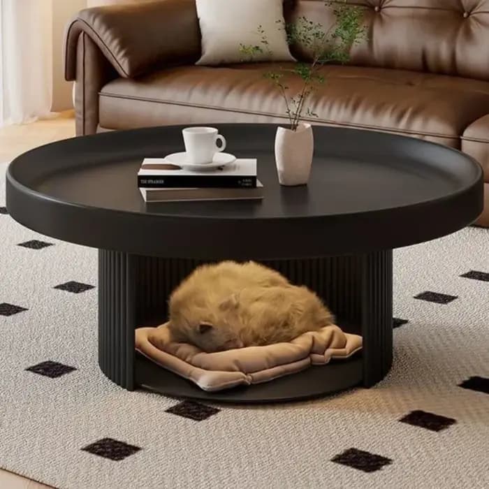Table basse multifonction transparente