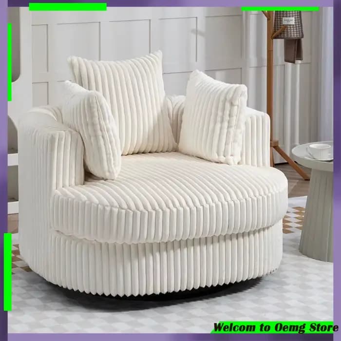 Chaises pivotantes de luxe avec accoudoirs