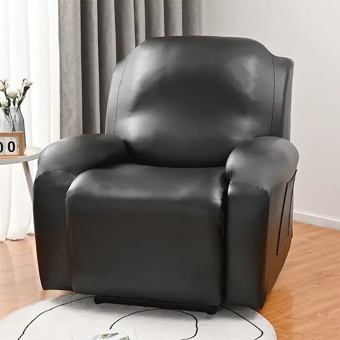 Juste de canapé inclinable en cuir PU imperméable, housses de chaise élastiques tout compris, housse
