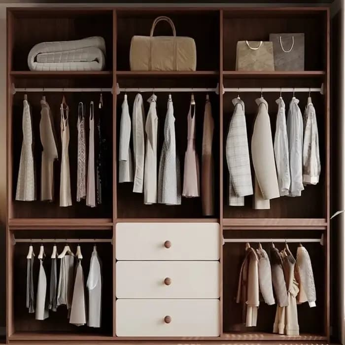 Armoire haute avec étagères