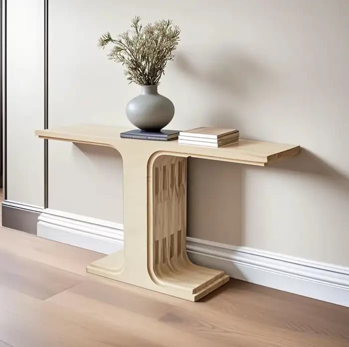 Table Console classique italienne, élégante et subtile, Unique, de qualité supérieure, meubles de Bu