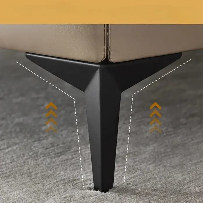 4 pièces de pieds de meubles européens de luxe de 15 cm, pieds de canapé en métal robustes, supports