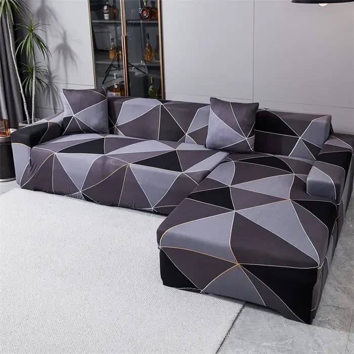 Housses de canapé géométriques pour salon housse