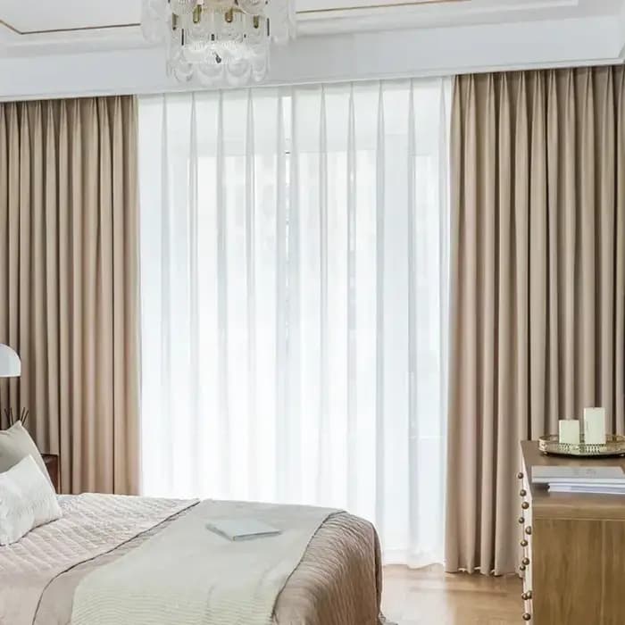 Rideau Isolant en Velours et Laine de Cachemire Australienne, Beige Crème, Rideaux Personnalisés pou
