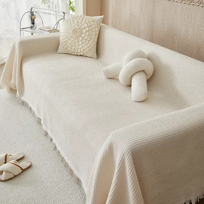 Housses de canapé en coton tissé, housse pour causeuse, fauteuil inclinable, futon, protecteur lavab