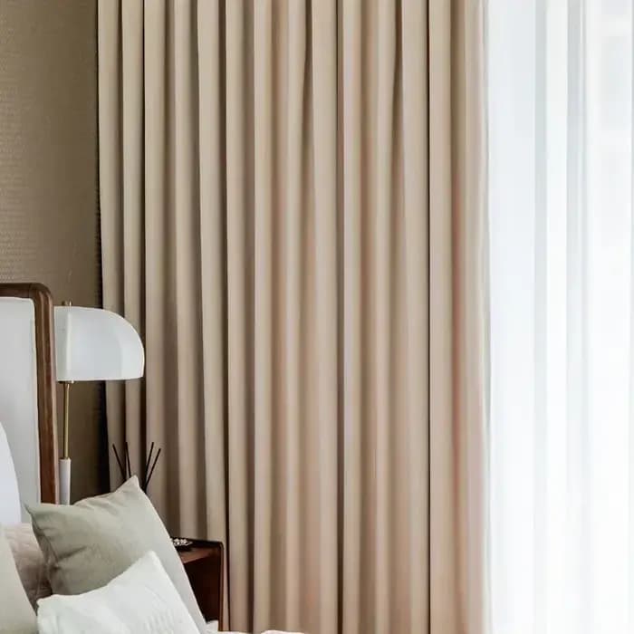 Rideau Isolant en Velours et Laine de Cachemire Australienne, Beige Crème, Rideaux Personnalisés pou