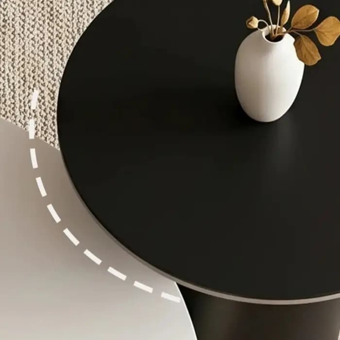Tables basses rondes en bois italien, petites tables basses de sol avec rangement, meubles de salon pour appartement