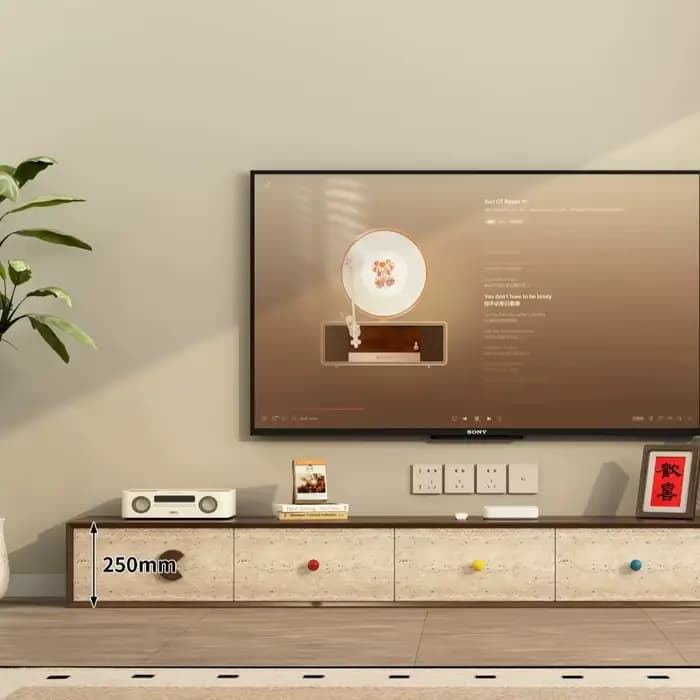 Meuble TV bas de gamme de luxe pour salon, avec rangements, en promotion