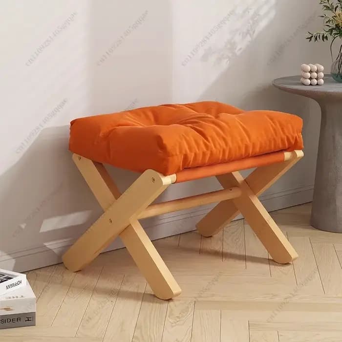Repose-pieds Ottoman pour Canapé, Repose-pieds Domestique, Repose-pieds en Bois Massif pour Bureau et Pause Déjeuner