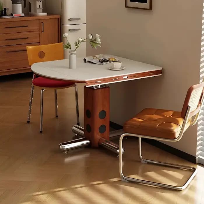 Table Ronde Portable Pliante pour Petit-Déjeuner