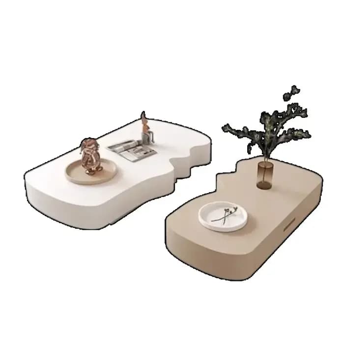 Table basse transparente de luxe