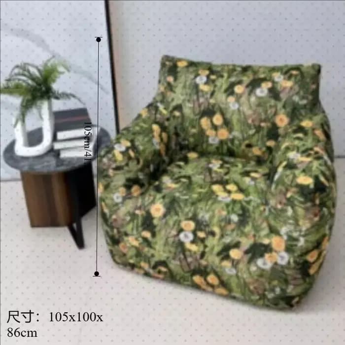 Moderne luxe compressé canapé oreillers fauteuils paresseux chambres