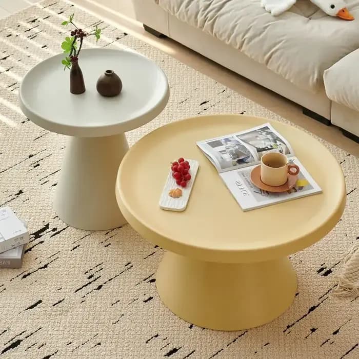 Table de rangement à café colorée pour petit appartement