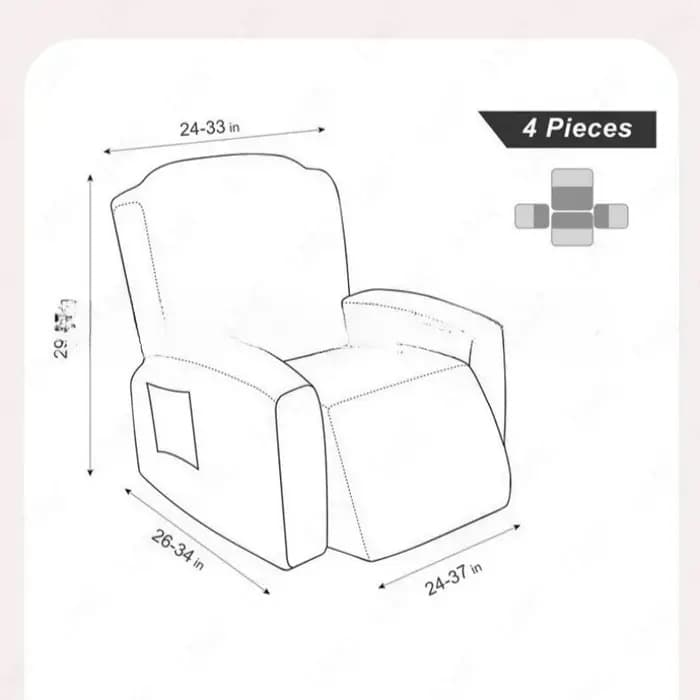 Housse de canapé inclinable housse de canapé extensible inclinable housses de fauteuil antidérapantes housses de protection relaxante pour la décoration de la maison
