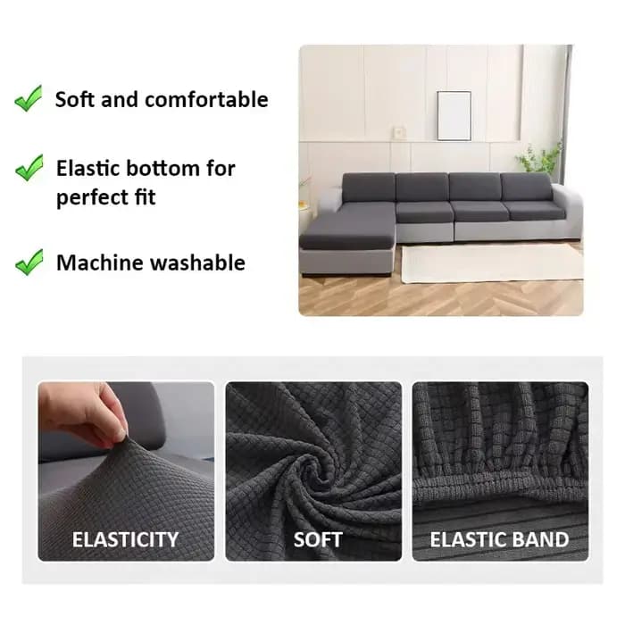 Housse de coussin de siège de canapé en polaire