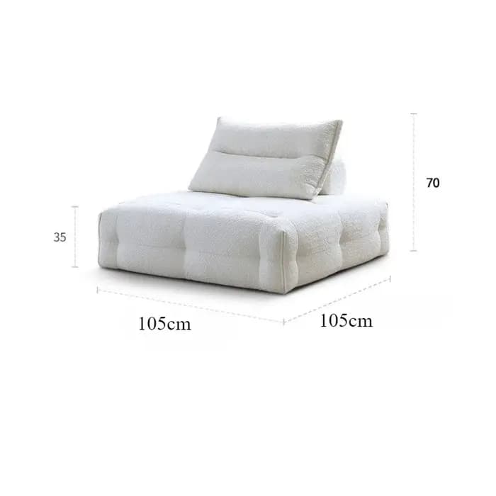 Moderne Simple Module combinaison salon canapés compressé éponge remplissage Groot luxe créatif nordique