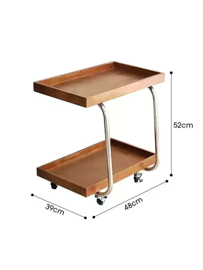 Table d'appoint de canapé rétro en bois