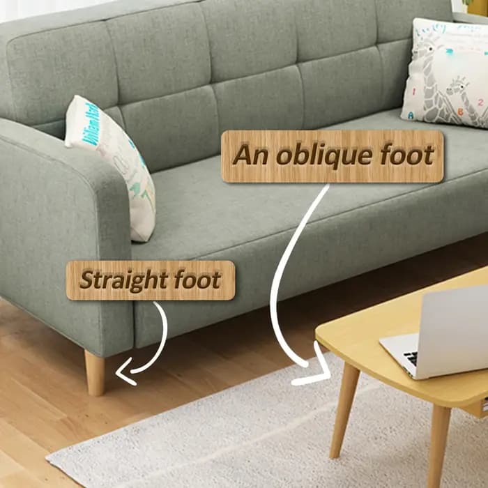 Pieds de meubles de remplacement en bois