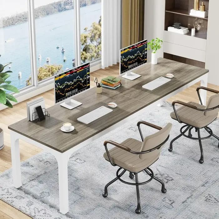 Bureau d'ordinateur extra long de 78
