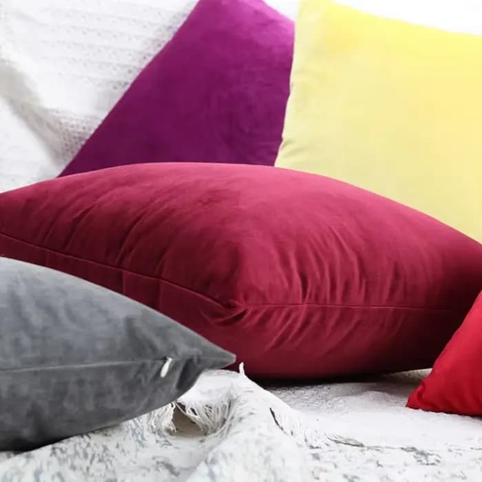 Housse de coussin en velours, taie d'oreiller douce, 45x45 cm, pour salon, décoration de canapé, décoration nordique pour la maison