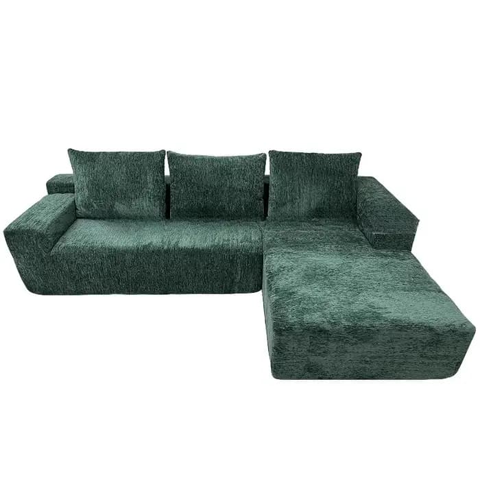 Salon velours côtelé Compression canapé adultes coussin personnalisable coin