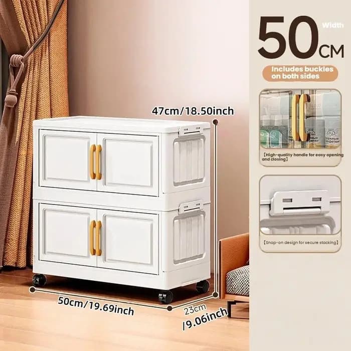 Armoire de rangement double porte pour salon