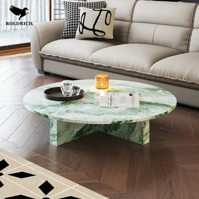 Organisateur Table basse au sol italien Glam clair affichage Table basse esthétique Unique Tavolino