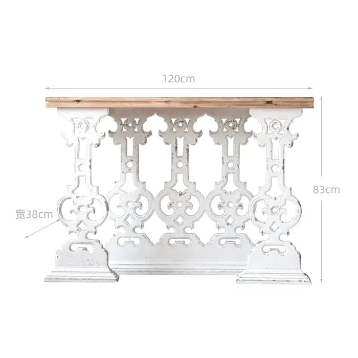 Tables de Console provinciales américaines Shabby rustique esthétique classique