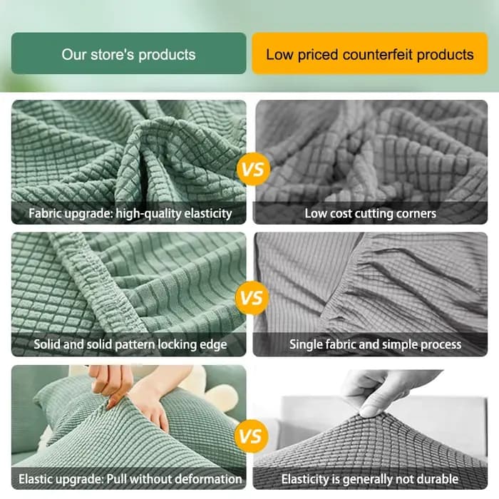 Juste de canapé Jacquard élastique