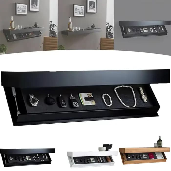 Étagère design avec compartiment secret