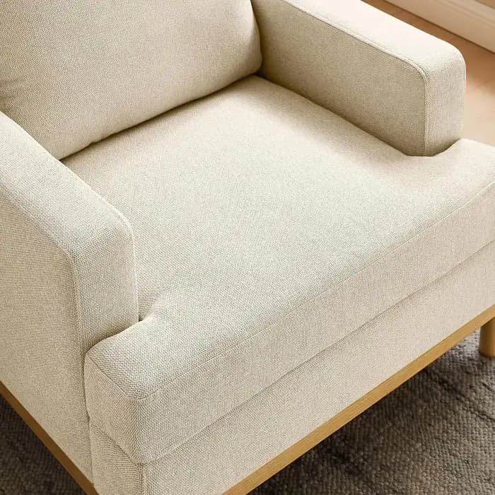 Chaise d'appoint surdimensionnée pour salon, fauteuil de lecture rembourré moderne pour chambre à co