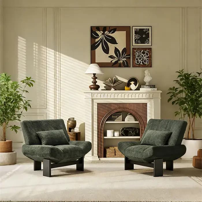 Fauteuil d'appoint de luxe design confortable pour salon