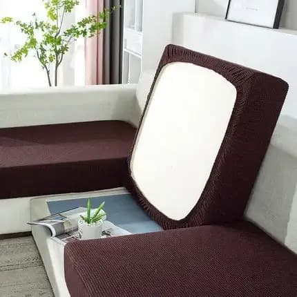 Housse de coussin de siège de canapé en Jacquard, élastique et amovible, protection de meubles, faut