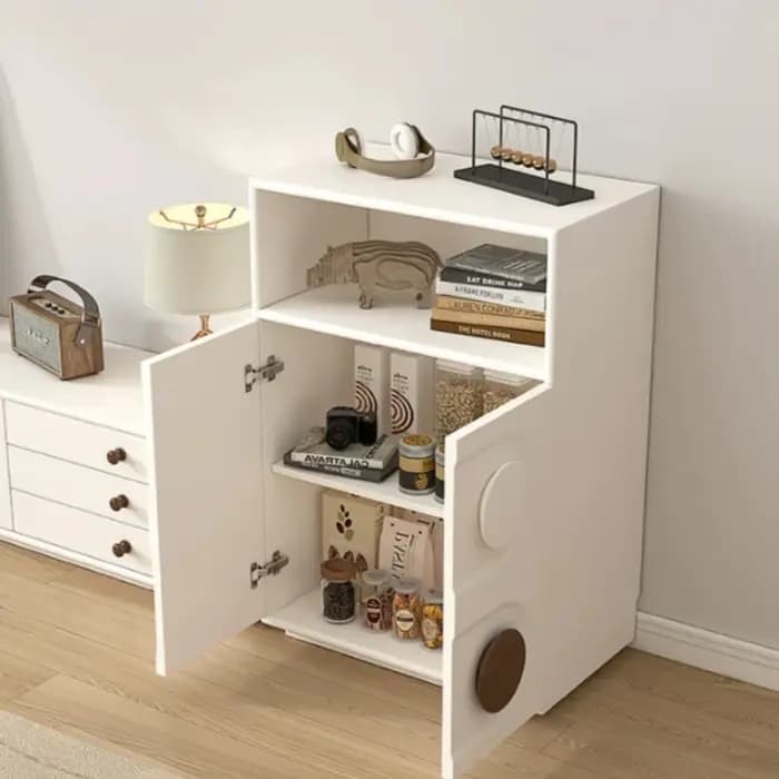 Meuble TV en Bois Massif pour Salon