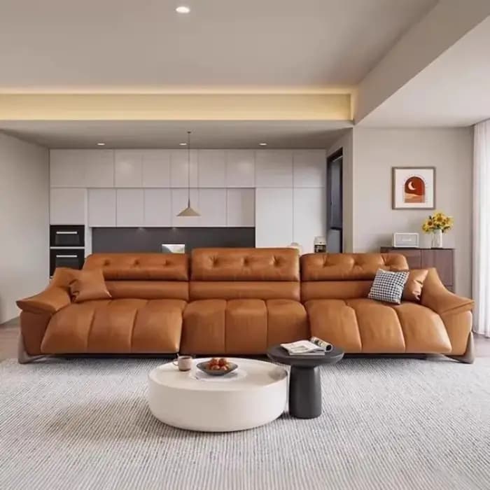 Canapé double confortable de style nordique minimaliste pour salon d'appartement