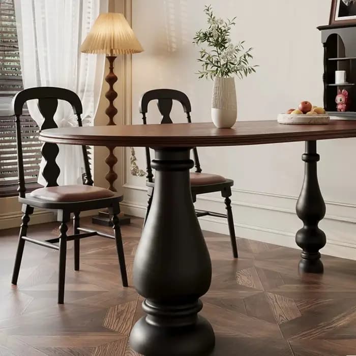 Table à manger moderne en bois