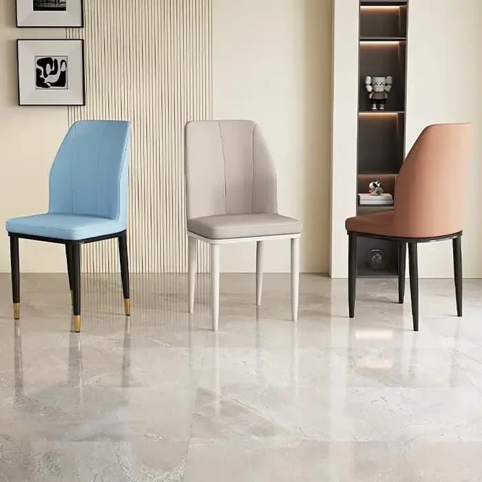 Ensemble de 2 chaises de salle à manger esthétiques élégantes