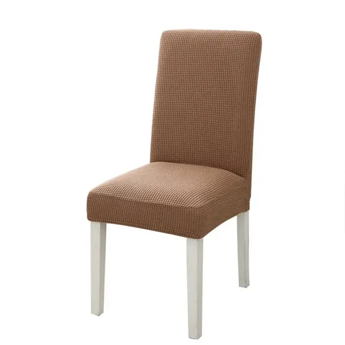 Housse de chaise élastique en polaire épaissie pour table et chaise de salle à manger, housse de siè