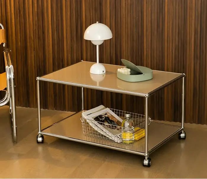 Table basse minimaliste européenne rectangulaire, Cool, écléctique, Simple, pour salon, Table de ran