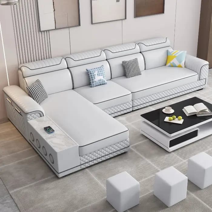 Petit appartement canapé minimaliste sectionnel Design moderne