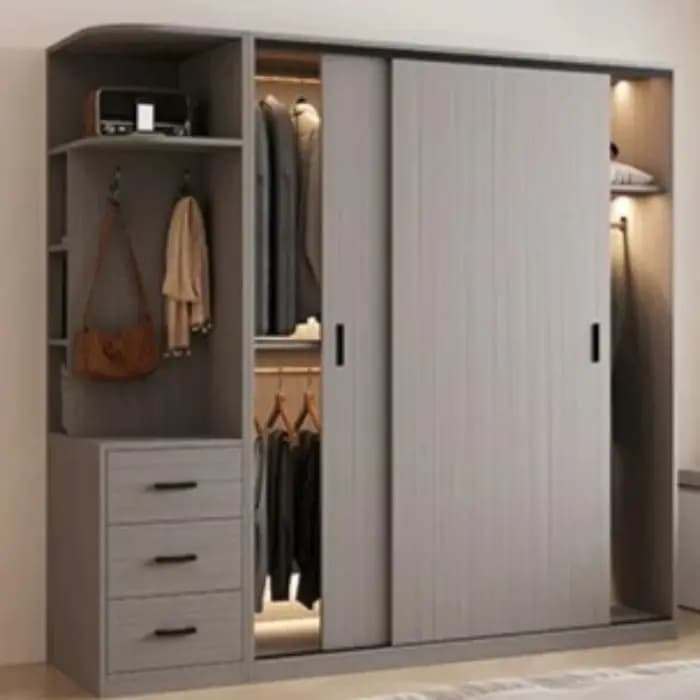 Armoire coulissante rétro Rail