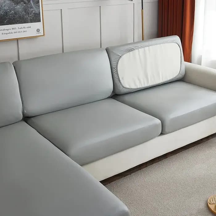 Housse de coussin de canapé imperméable en Pu 100%, housse de siège de canapé d'extérieur, salon de